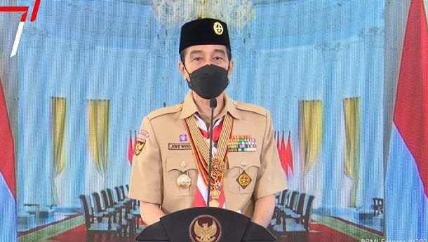 Presiden Jokowi: Pramuka Indonesia Harus Jadi Pelopor Kedisiplinan Terapkan Prokes