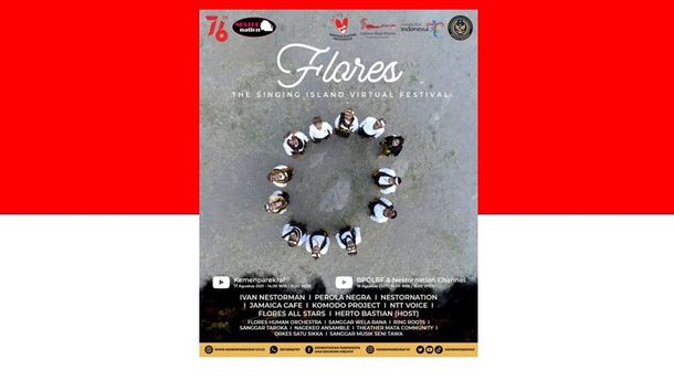 Rakat Wajib Nobar "Flores The Singing Island Virtual Festival" Pukul 14.00 Siang Ini di Kanal Yuotube Kemenparekraf