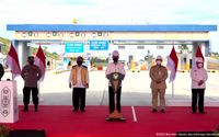 Presiden Joko Widodo (Jokowi) meresmikan Jalan Tol Balikpapan-Samarinda  (Balsam) Seksi I dan Seksi V pada Selasa, 24 Agustus 2021. 