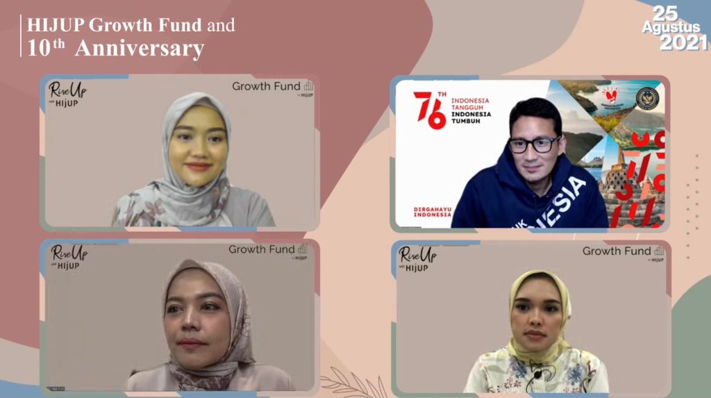 Peluncuran HIJUB Growth Fund yang dihadiri Menparekraf, Sandiaga Uno. 