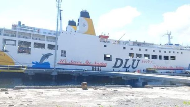  Kapal Ro-Rro Dharma RuCitra 1 Uji Coba Sandar di Pelabuhan Lorens Say