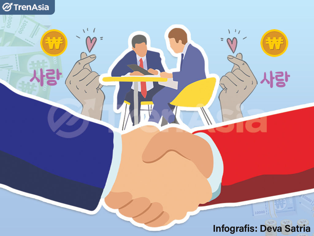 Tak cuma K-Pop dan Drama Korea (Drakor), kini perusahaan jasa keuangan asal Korea Selatan juga menyerbu Indonesia lewat lini investasi sebagai bagian dari hubungan bilateral. Ilustrasi: Deva Satria/TrenAsia