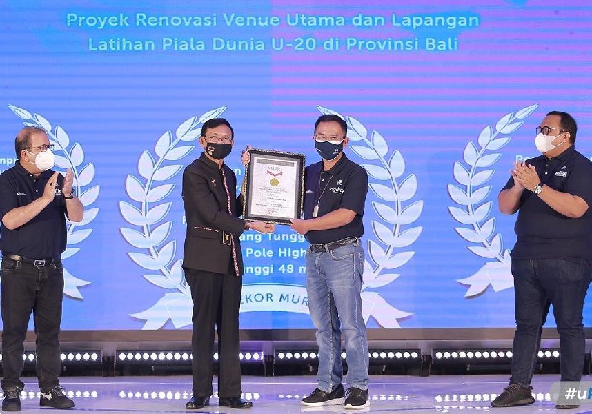 BUMN Karya PT Pembangunan Perumahan (Persero) Tbk (PTPP) raih penghargaan MURI / Dok. PTPP