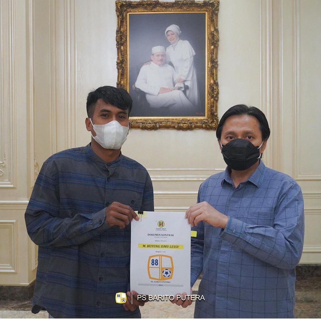 Muhammad Buyung Ismu Lessy, pemain muda yang dikontrak Barito Putera.