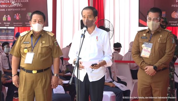 Persiapan Pembelajaran Tatap Muka, Presiden Tinjau Vaksinasi Pelajar di Lampung