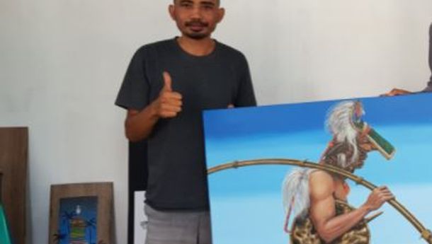 Kisah Gun Pelukis Asal Bangka Lewat yang Lahir dari Keluarga Petani