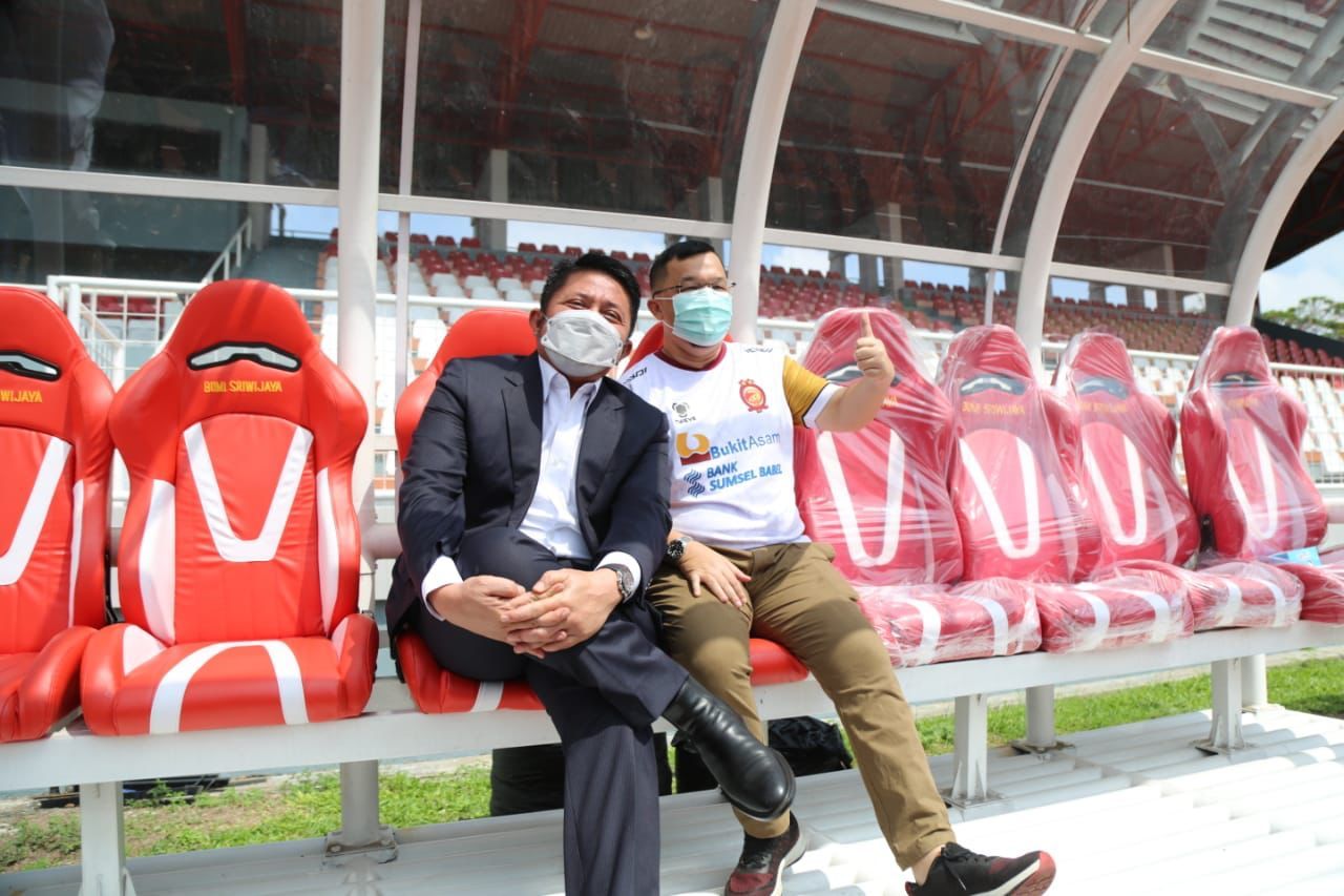 Gubernur Sumsel dan Ketua KONI Sumsel meninjau persiapan FIFA World 2023 Palembang