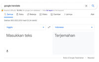 Penampakan Google Translate