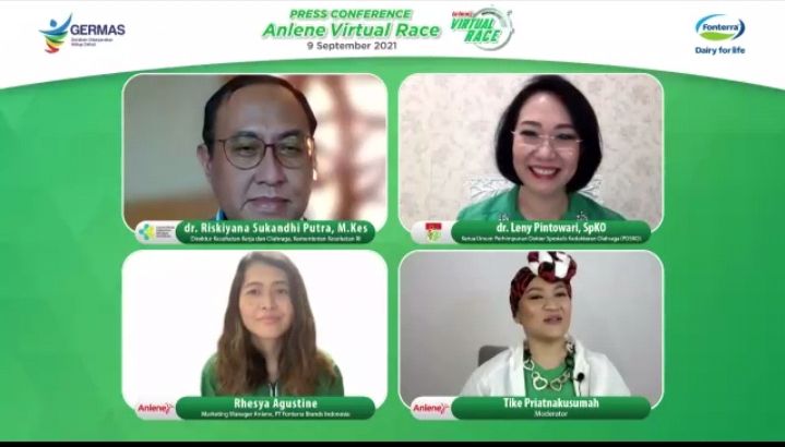 Para narasumber Anlene Virtual Race