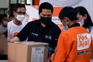 Pamer Aplikasi Terbaru ke Erick, Pos Indonesia Siap Layani Digital Kurir dan Jasa Keuangan.jpg