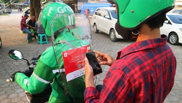 Kolaborasi Grab dan LinkAja Tambah 150 Armada Grab Protect di Lampung