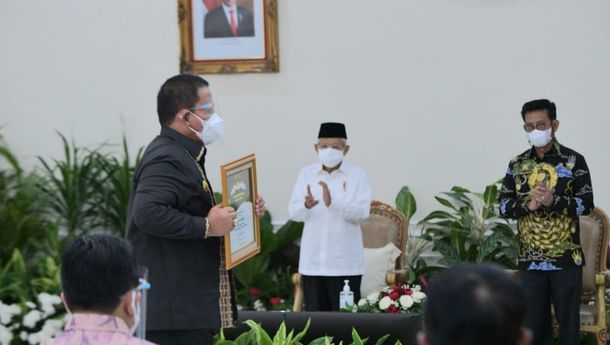 Lampung Terima Penghargaan Peningkatan Produksi Padi Tertinggi Nasional