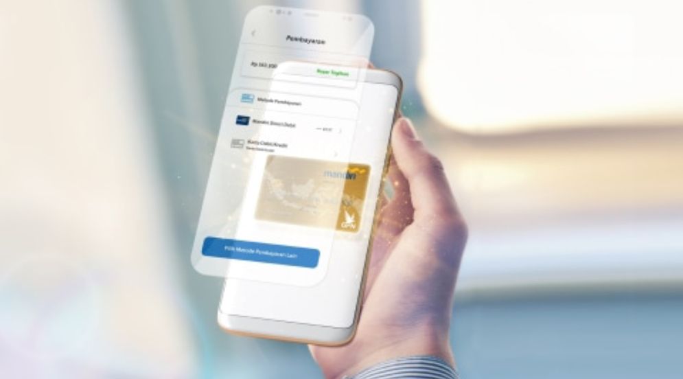 Ilustrasi layanan digital Bank Mandiri. 