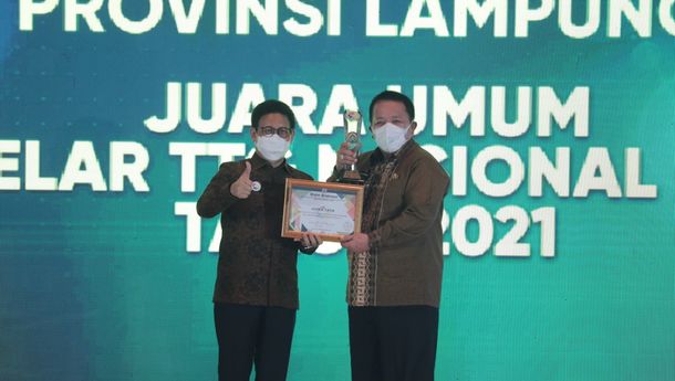 Lampung Juara Umum Teknologi Tepat Guna Nasional pada Gelar TTGN XXII 2021