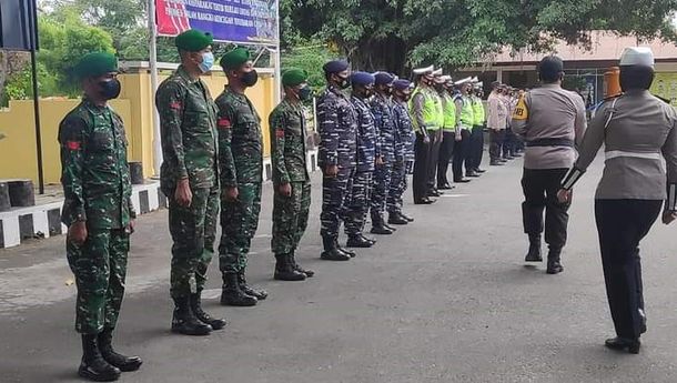 Kapolres Sikka Pimpin Apel Gelar Pasukan Operasi Patuh Ranakah 2021