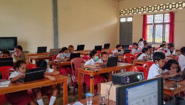 SMPK Sadar Ranggu Memfasilitasi Delapan Sekolah untuk Pelatihan ANBK.