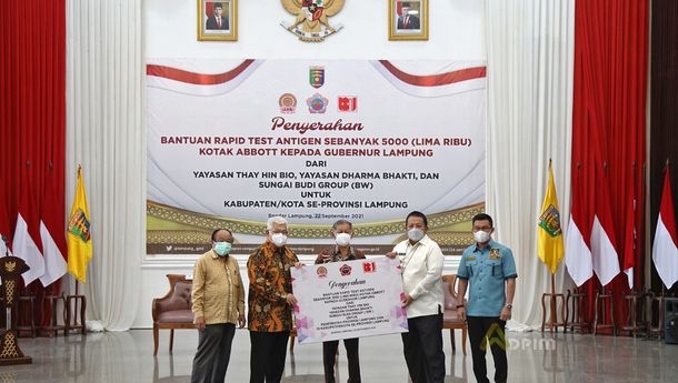 Tolak Bantuan Uang Rp10 M, Gubernur Lampung Minta Alat Rapid Test untuk Masyarakat