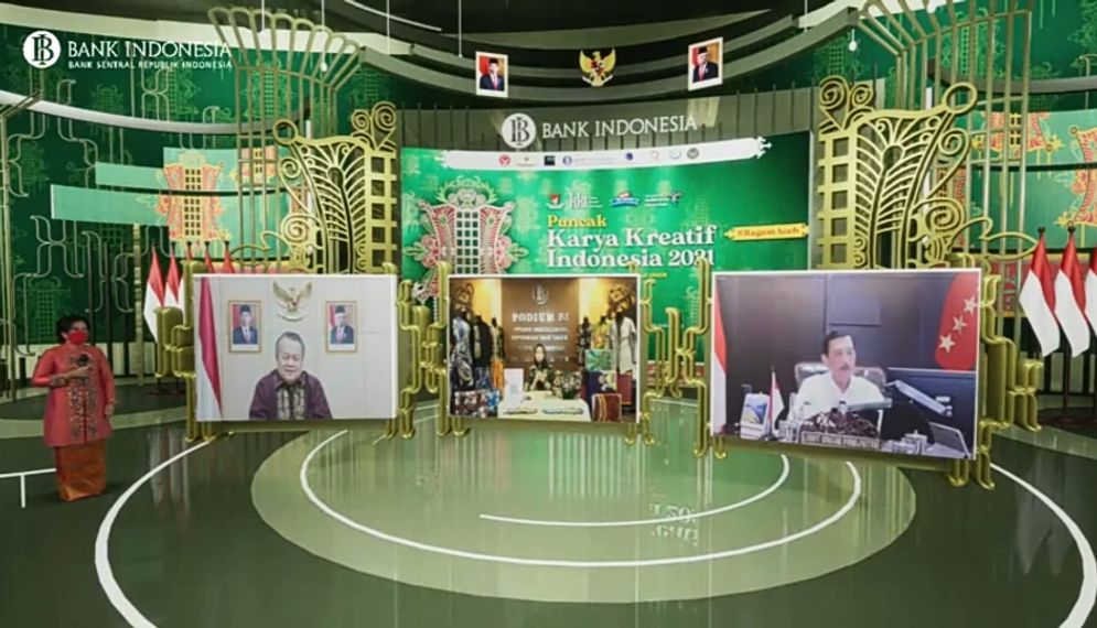 Pembukaan puncak Karya Kreatifitas Indonesia (KKI) 2021 secara virtual, Kamis (23/9/2021).