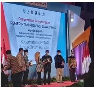 Inovasi Layanan Administrasi Berbasis Kewenangan Desa (LABKD) Kabupaten Pacitan Terima Penghargaan dari GUbernur Jawa Timur