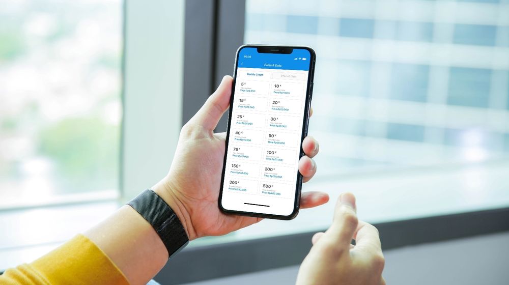 Fitur Pulsa dan Data di aplikasi DANA