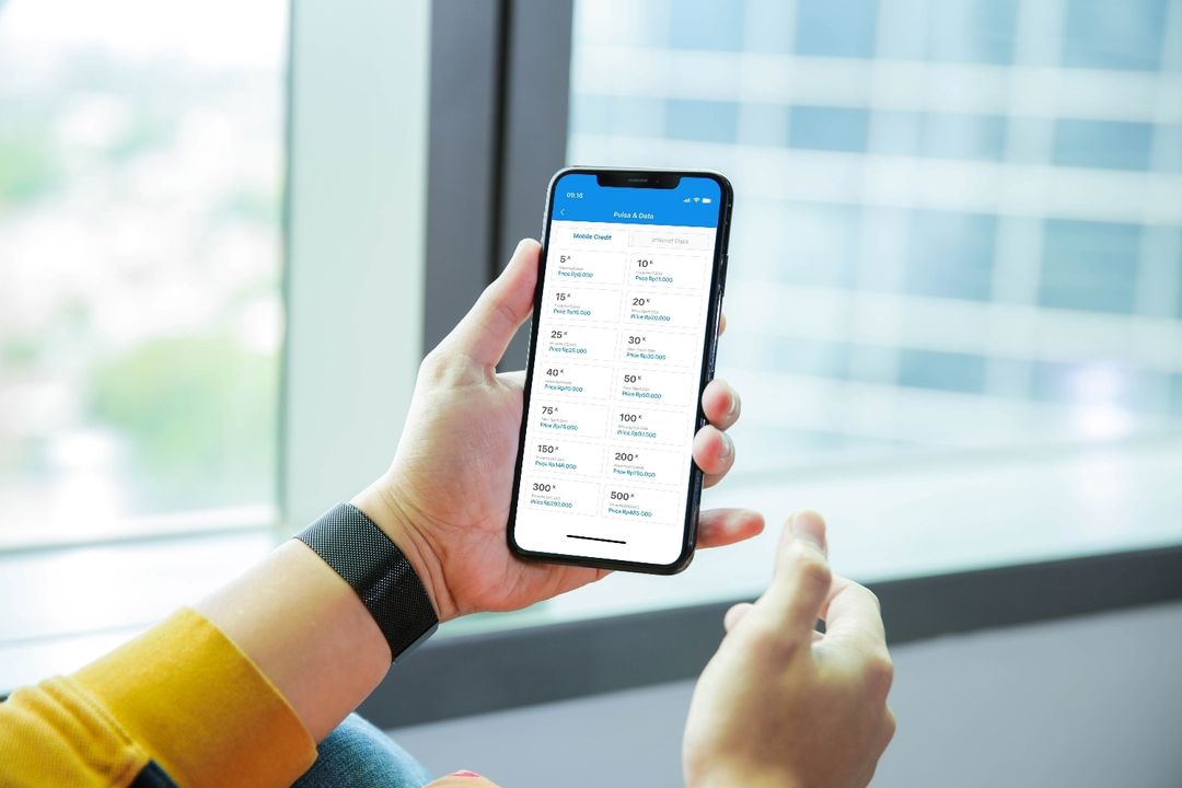 Fitur Pulsa dan Data di aplikasi DANA