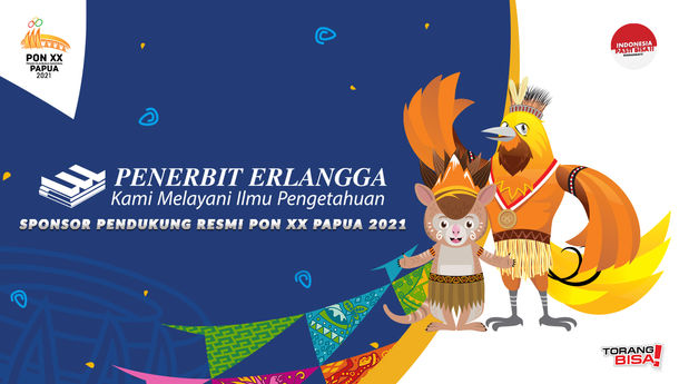 Dukung Prestasi Olahraga, Penerbit Erlangga Jadi Sponsor Resmi PON Papua