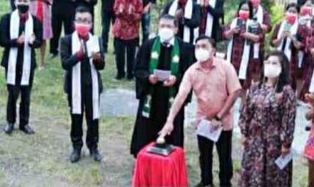 Peresmian gedung Gereja GMIM Agape Malendeng. (Foto:Istimewa)