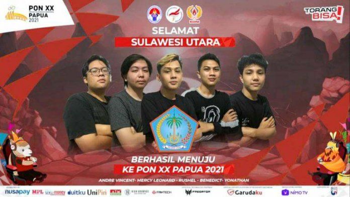 Tim Mobile Legends Sulut Lolos ke PON Papua 2021, Rio Dondokambey Bersyukur. (Foto:Istimewa)