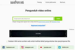 Cara mudah download video youtube dan instargam via Savefrom