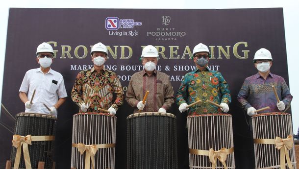 Wujud Komitmen Bangkitkan Sektor Properti Indonesia, Agung Podomoro Land Lakukan Ground Breaking Marketing Boutique Bukit Podomoro Jakarta
