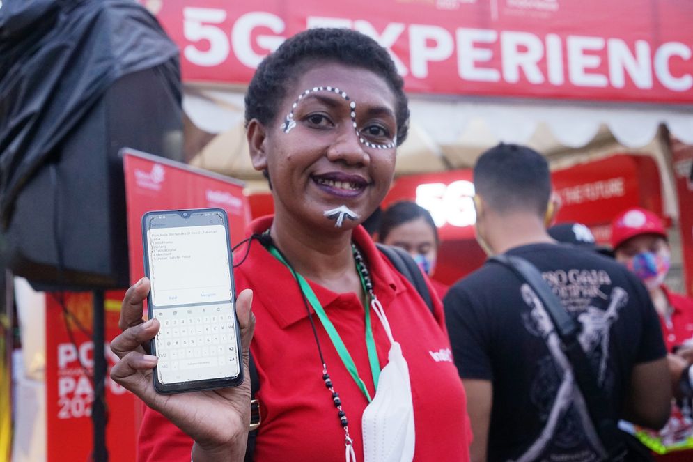 Telkomsel menggelar jaringan 5G di Papua menghadirkan pengalamam digital teknologi terbaru dalam momentum PON XX Papua 2021.
