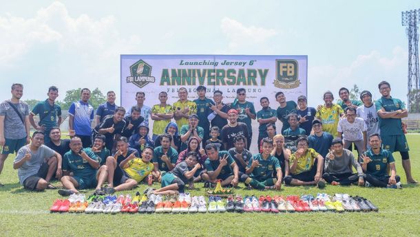 Rayakan HUT Ke-6, FBI Regional Lampung Launching Jersey