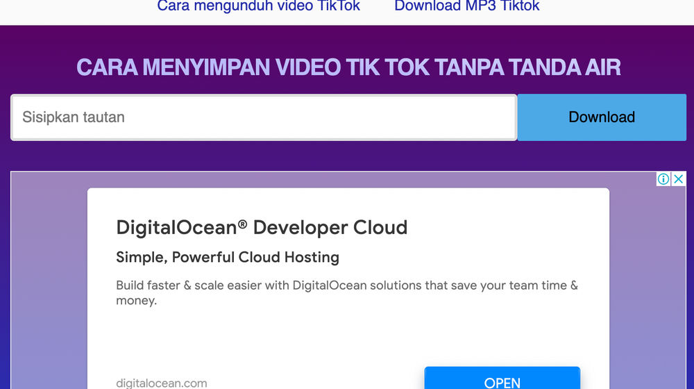 Cara Download Video TikTok pada iPhone pakai ssstik.io