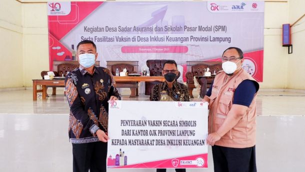 BIK 2021, OJK Lampung Gelar Vaksinasi, SPM Hingga Edukasi Desa Sadar Asuransi