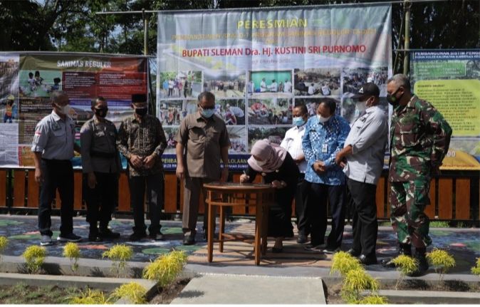 Bupati Sleman saat peresmian