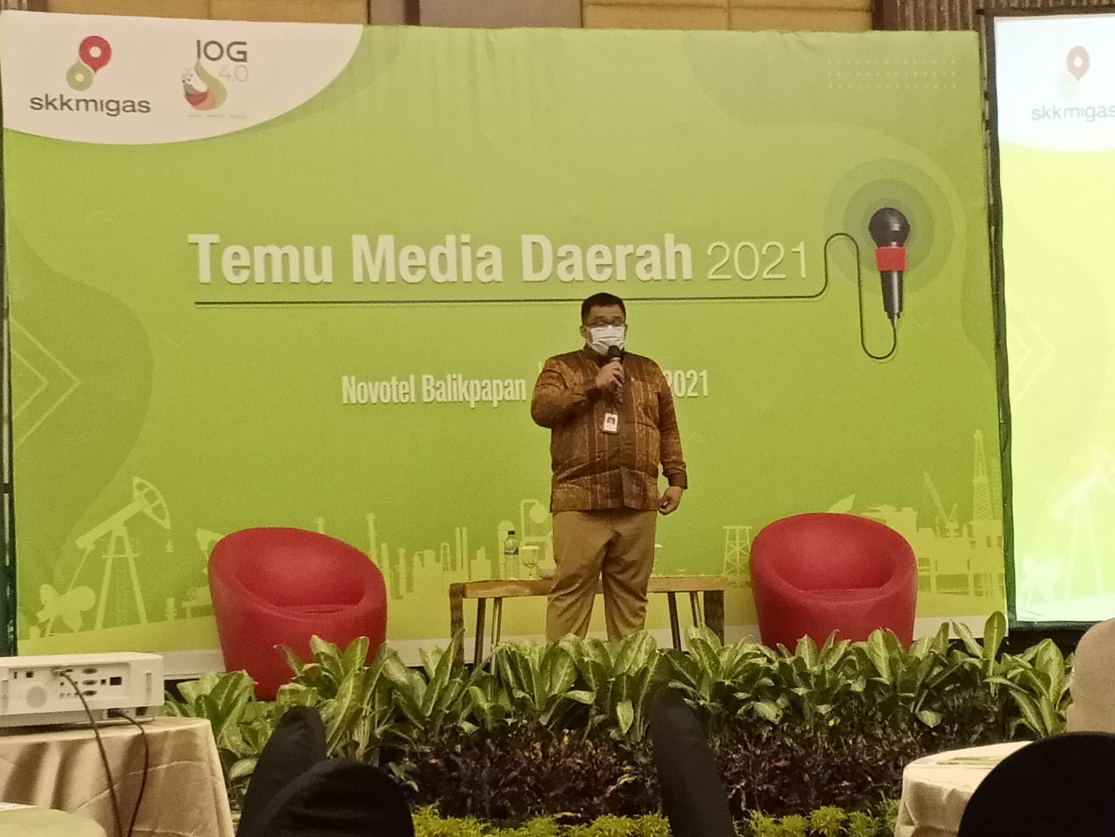 Humas SKK Migas Perwakilan Kalimantan dan Sulawesi Wisnu Wardhana, dalam Temu Media, Selasa (12/10/2021)