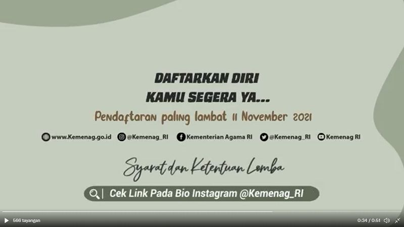 Kemenag Gelar Lomba Foto Bercerita dan Film Pendek Moderasi Beragama