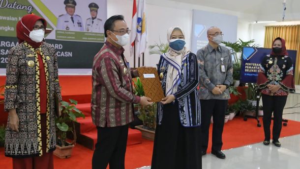 Pemprov Lampung Raih Penghargaan Kinerja Pemerintah Provinsi Tipe A dari BKN