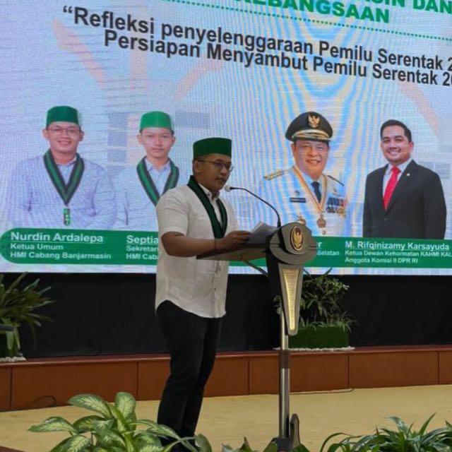 Ketua HMI Cabang Banjarmasin Nurdin Ardalepa