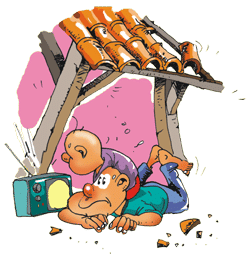 Ilustasi gempa bumi
