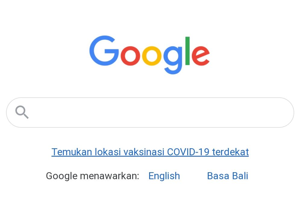 Ilustrasi tampilan pencarian Google