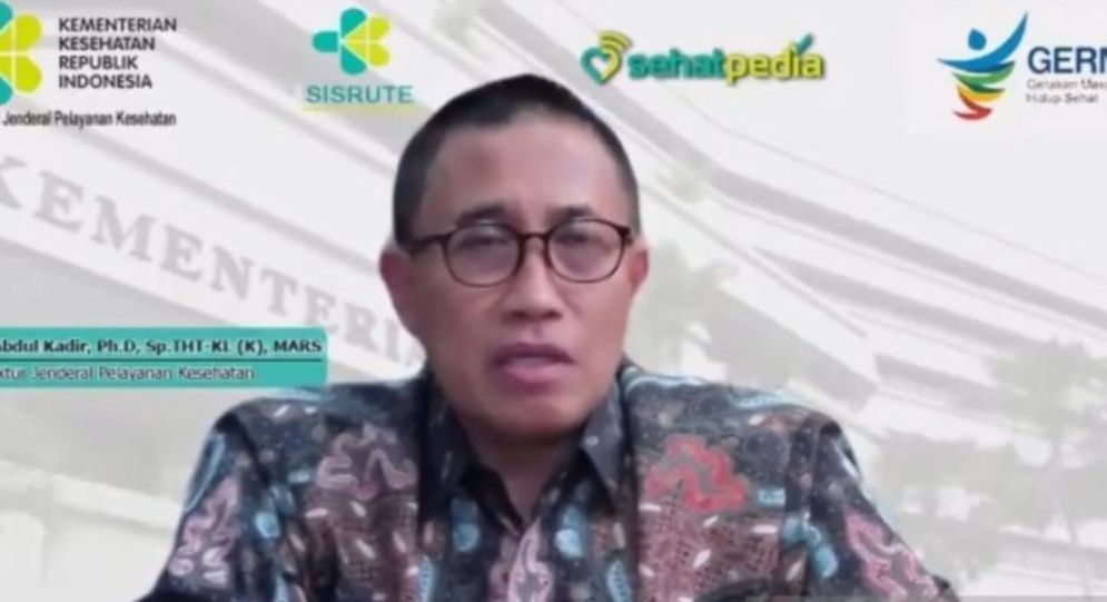 Direktur Jenderal Pelayanan Kesehatan Kementerian Kesehatan Prof Abdul Kadir dalam konferensi pers yang diikuti di kanal YouTube Kemenkes RI, Rabu (27/10/2021).