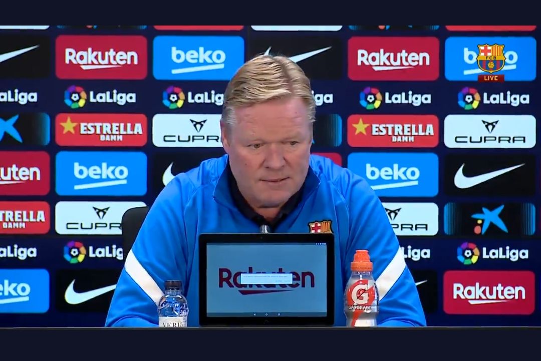 Eks pelatih Barcelona Ronald Koeman.