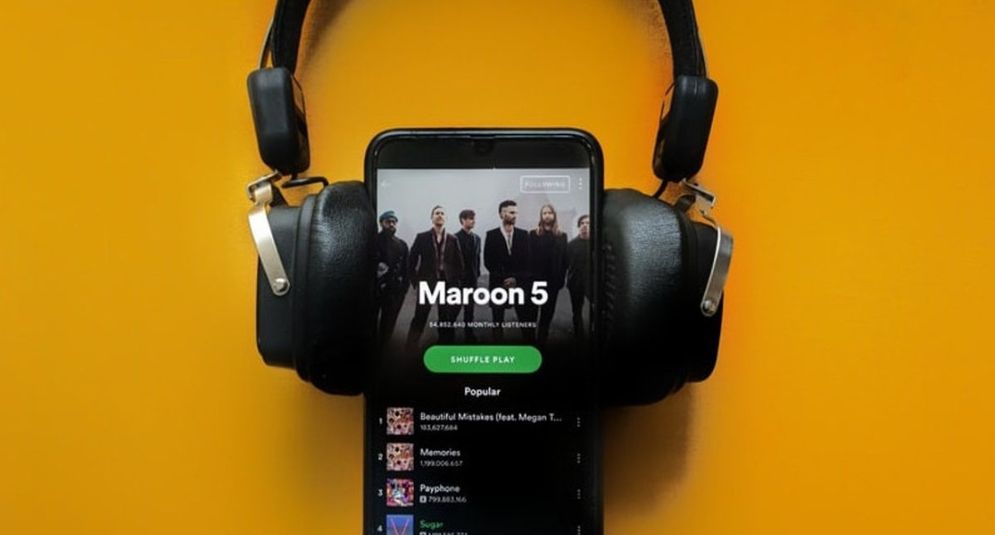 Ilustrasi aplikasi Spotify