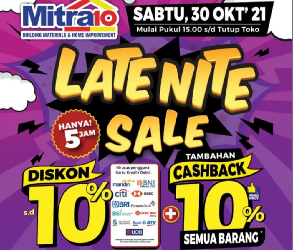 Malam Minggu, Yuk Gabung Late Nite Sales Mitra10  TAA