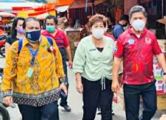 Tim Kementerian Kesehatan RI saat mengunjungi Kota Tomohon. (Foto:Istimewa)