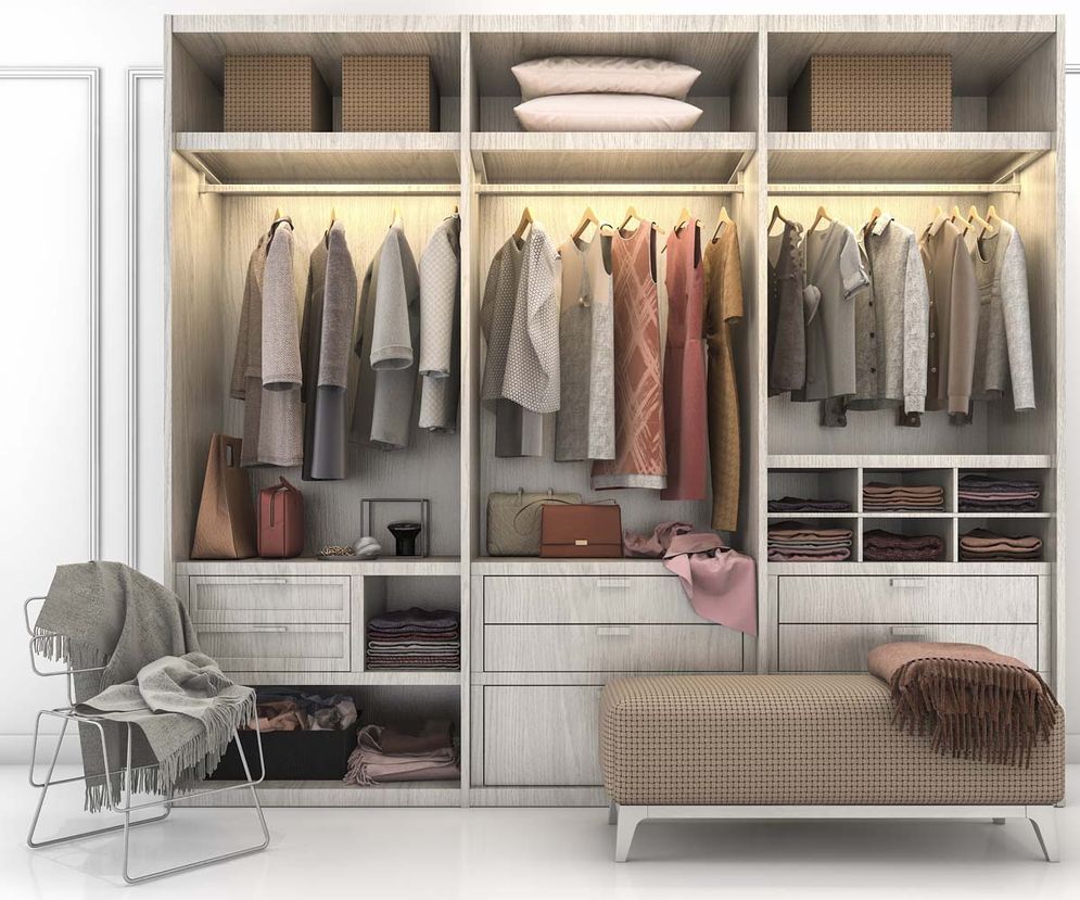 Design lemari Walk-In closet