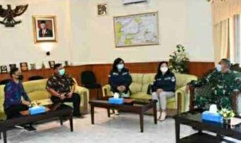 KBPPAL Sulut saat audiens dengan  Danlantamal VIII Manado.  (Foto:Istimewa)