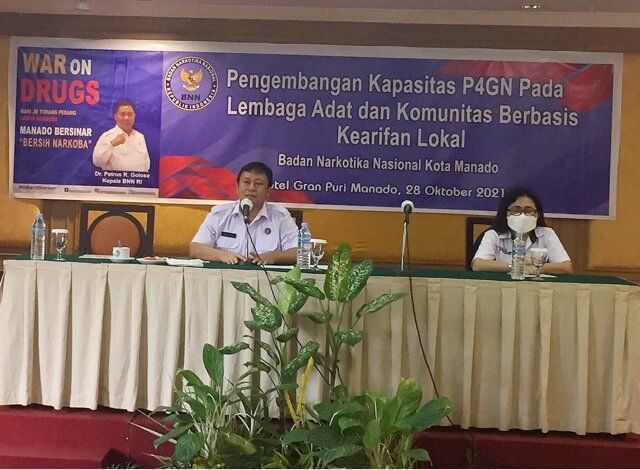 BNN Kota Manado gandeng lembaga adat lawan narkoba. (Foto:Istimewa)