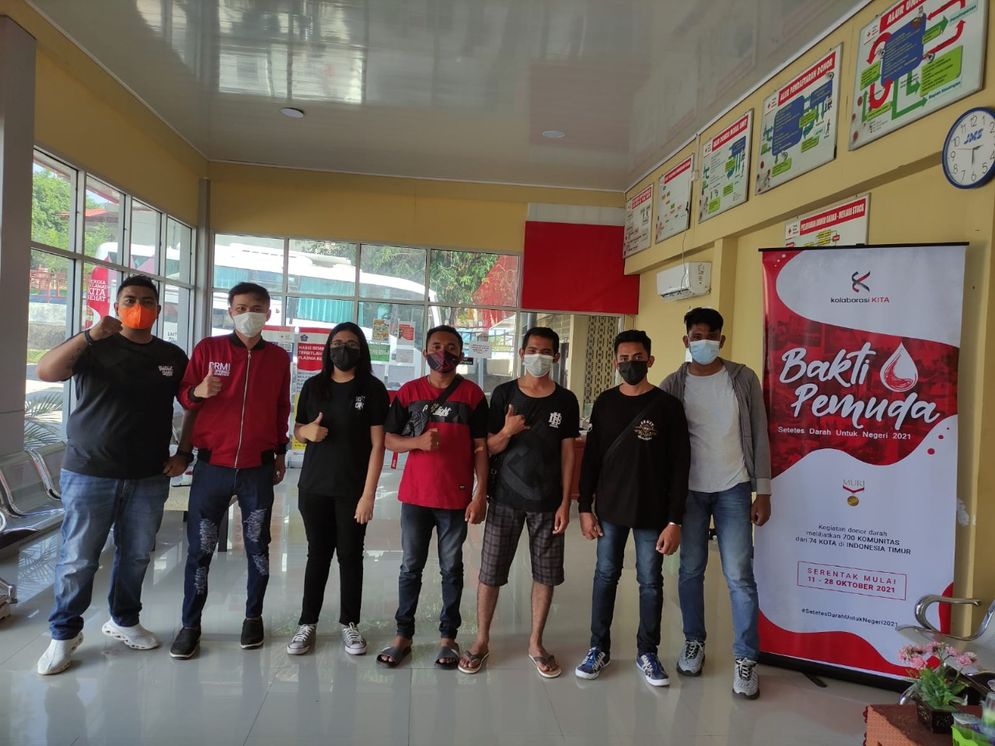 Anak Motor Bold Riders dan Fans Club Super Friends di Kupang Gelar Donor Darah Bareng